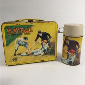 Vintage Playball Lunchbox With Thermos